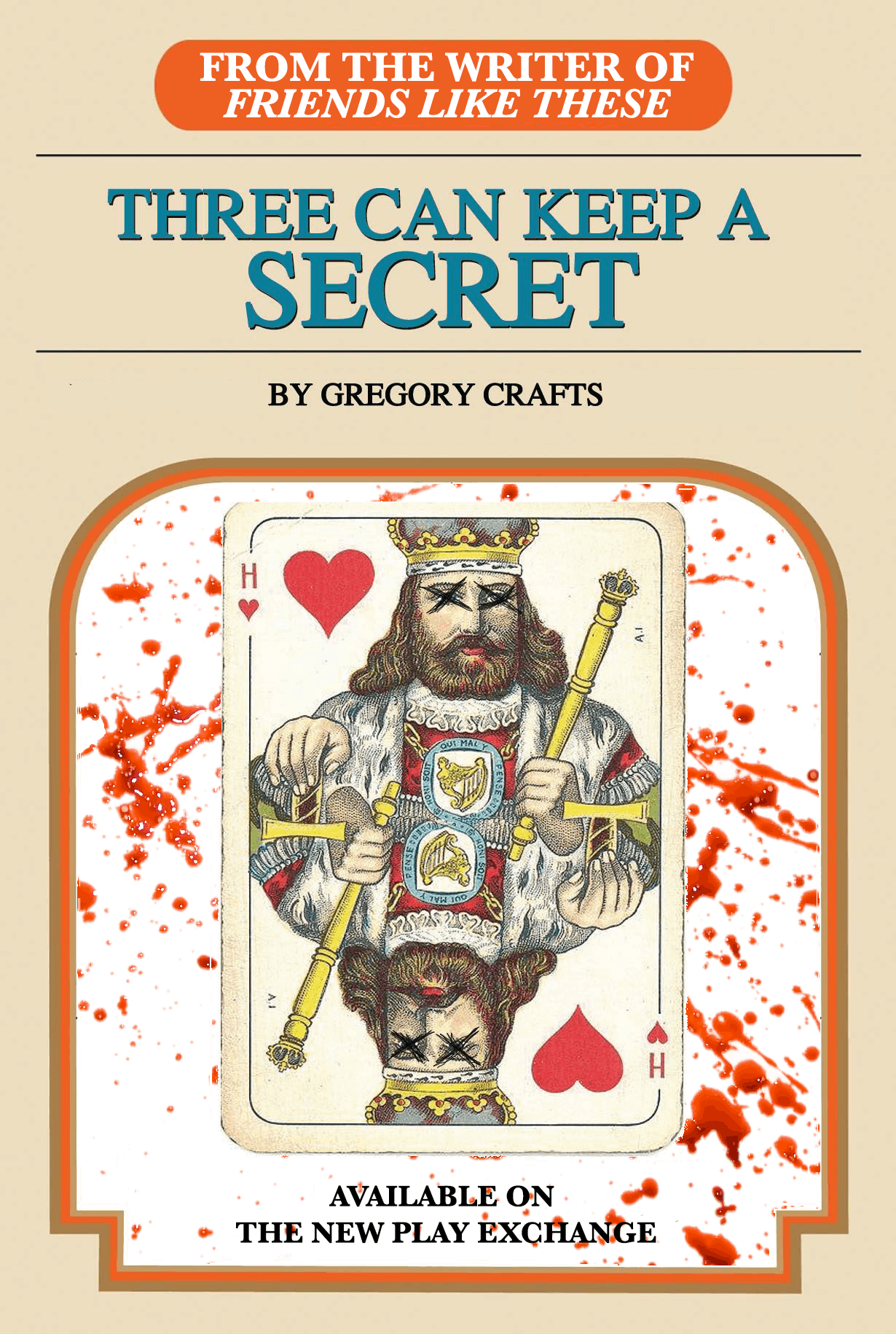 Theater poster: 'Three Can Keep a Secret' play.