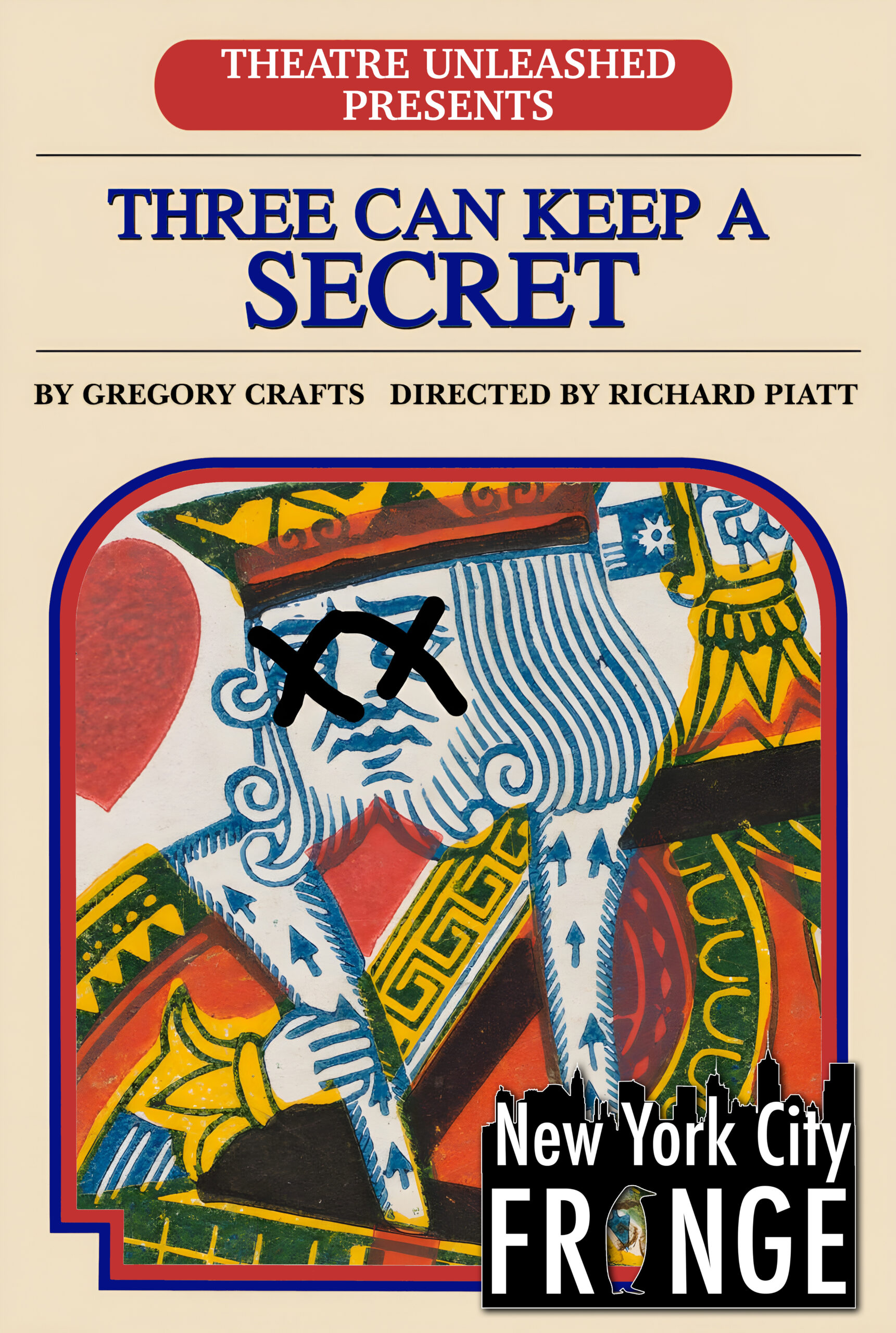 Poster for play 'Three Can Keep a Secret'